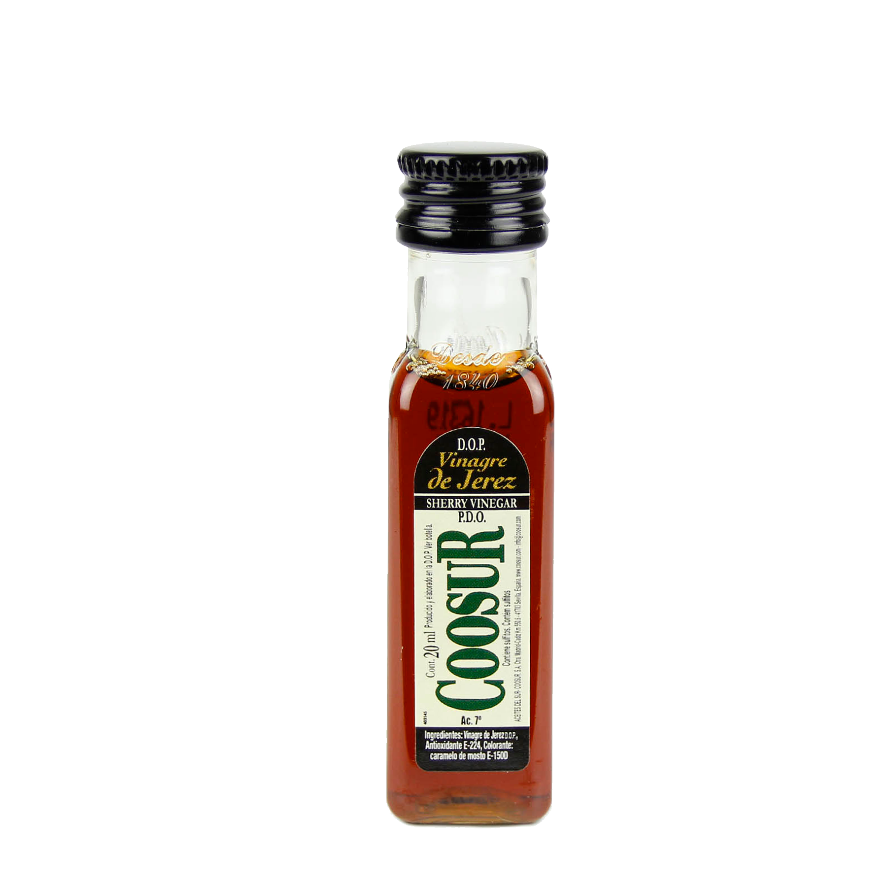 Caja de 200 Miniaturas vinagre de Jerez 20 ml